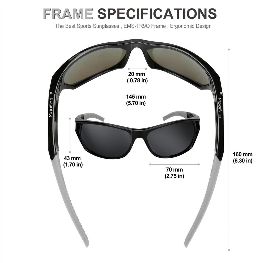 Polarized Sports Sunglasses for Men Women Cycling Running Driving Fishing Golf Baseball TR90 Frame Sun glasses MF101