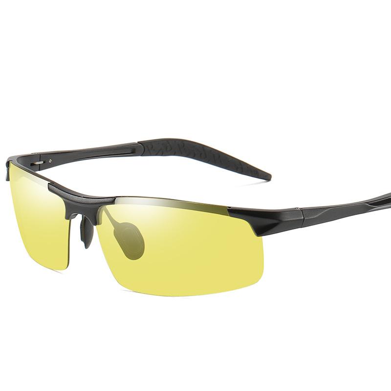 Discolored sunglasses moving aluminum-magnesium alloy frame polarized sunglasses cycling glasses sunglasses MF8177