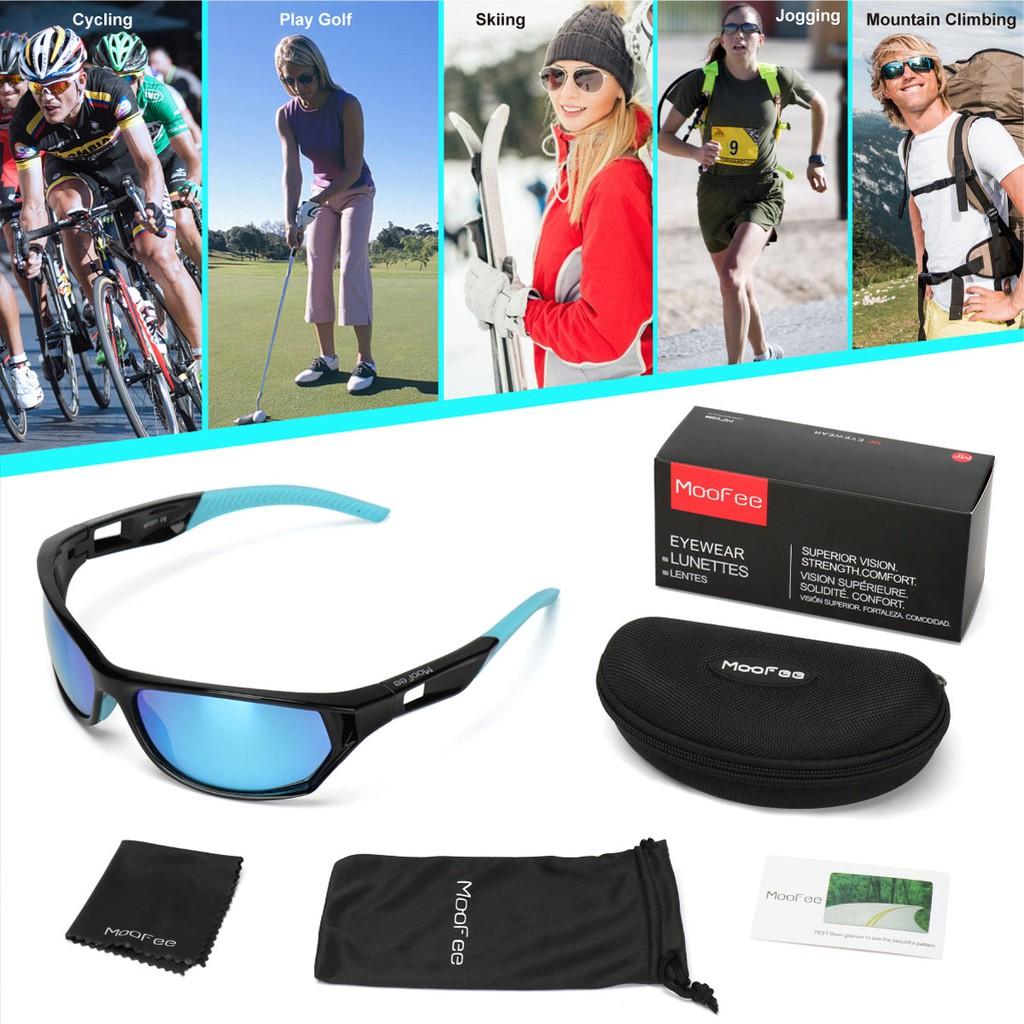 Polarized Sports Sunglasses for Men Women Cycling Running Driving Fishing Golf Baseball TR90 Frame Sun glasses MF101
