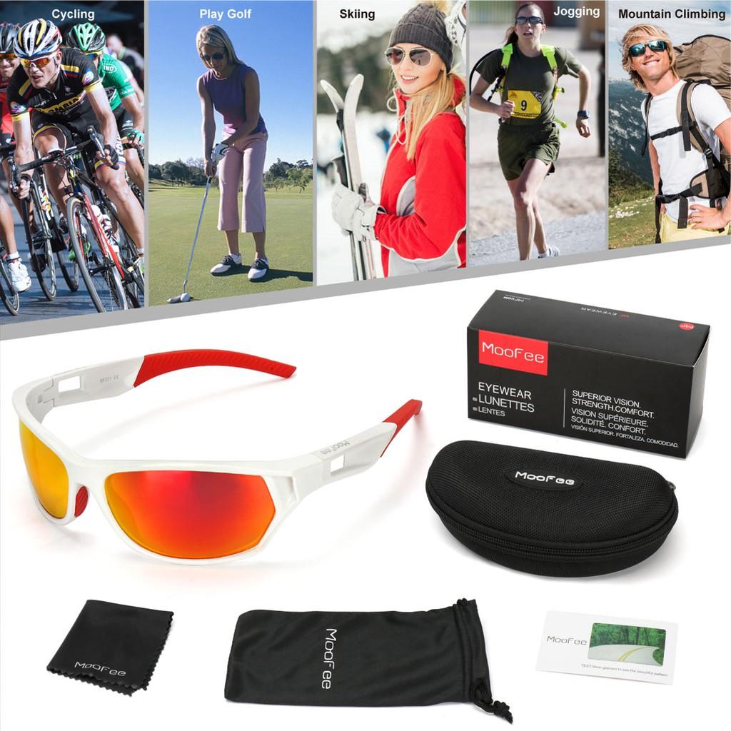 Polarized Sports Sunglasses for Men Women Cycling Running Driving Fishing Golf Baseball TR90 Frame Sun glasses MF101